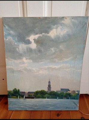 Ölbild ''Alster'' M. Yakovlev Original 1993