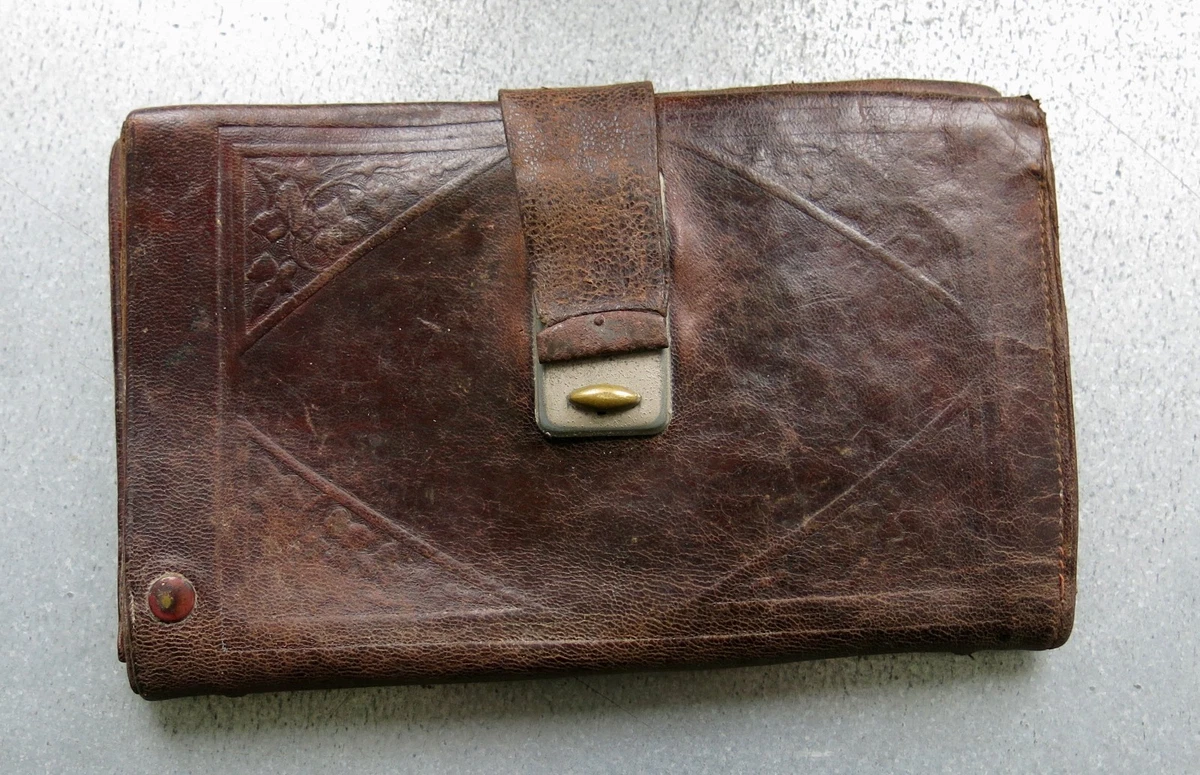 Sacoche Vintage En Cuir - Genuine Leather - Made In France - John Jessel