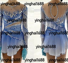 New figure skating dress Y0279--Blue