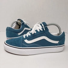 Vans Old Skool Skate Shoes 8 Mens 9.5 Womens  Blue Stargazer Pig Suede Casual