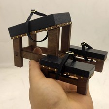 Sgabello angolare soldato donna 1/6 legno modello sm action figure scena accessori