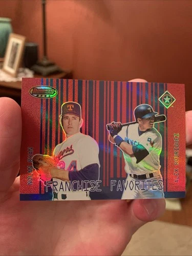 2001 Bowman's Best Nolan Ryan & Alex Rodriguez Franchise Favorites Card #FF-RR
