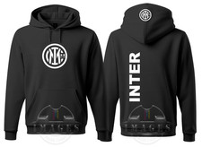 FELPA INTER CON CAPPUCCIO CALCIO SPORT ICONIC SOCCER TEAM FOOTBALL