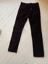 Vintage 70s 80s Levi  s 517 Brown Corduroy Bootcut Pants Sz 33x36 Flare HighWaist
