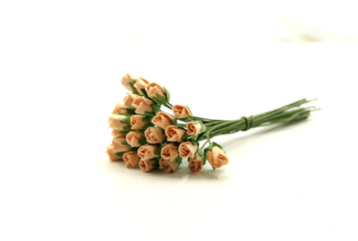 20x Mini Rosenknospen 4mm Maulbeere Papier Kartenherstellung Scrapbooking verschiedene Farben