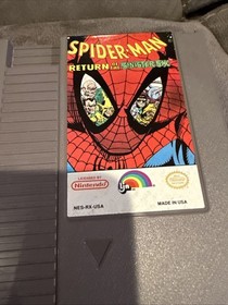 Spider-Man Return Of The Sinister Six Cartucho de Juego y Manual Juego Nintendo Nes