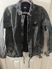 Vans Torrey Black Washed Denim Skate Jacket Small