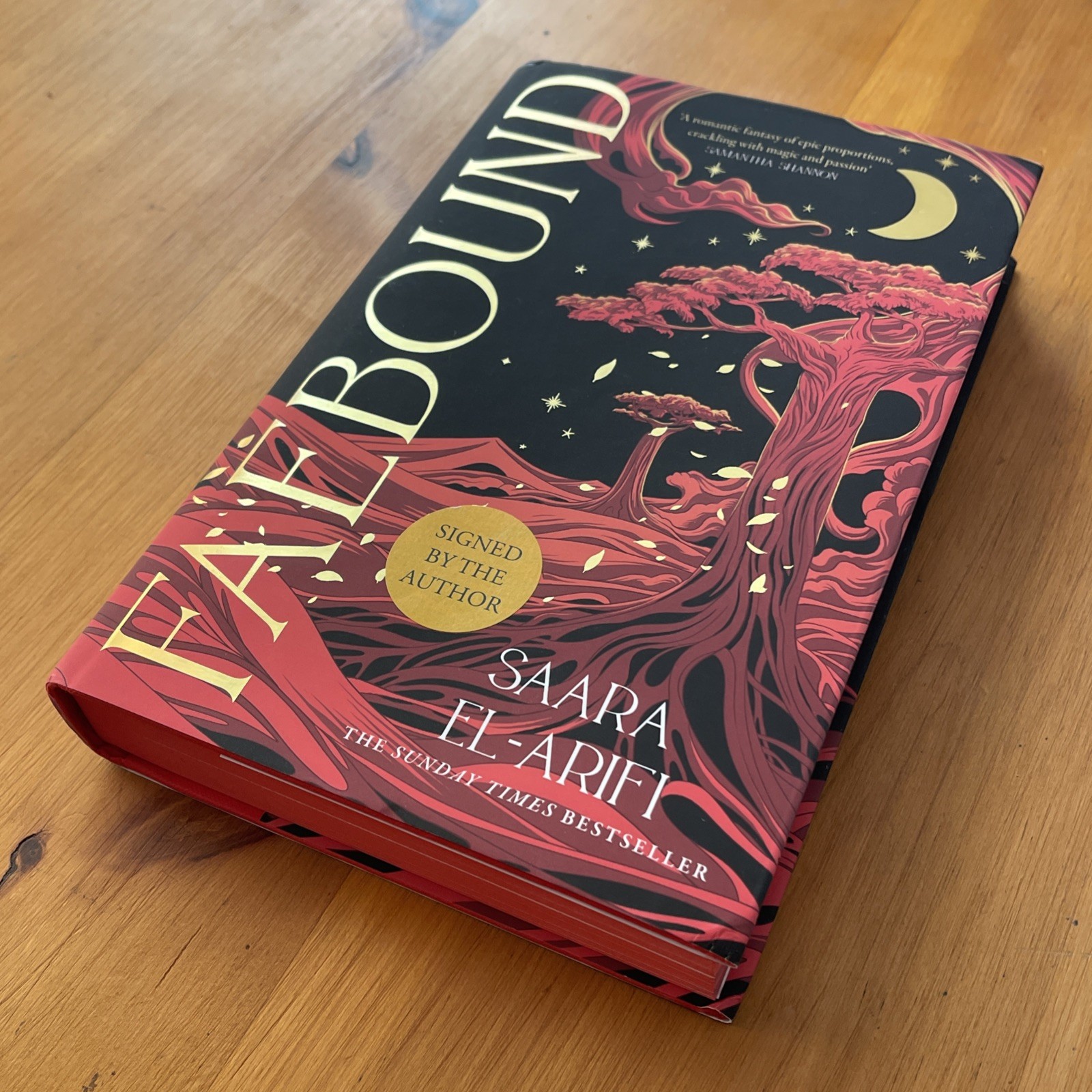 Faebound - Saara El-Arifi SIGNED Waterstones Sprayed Edge Excl. UK HB