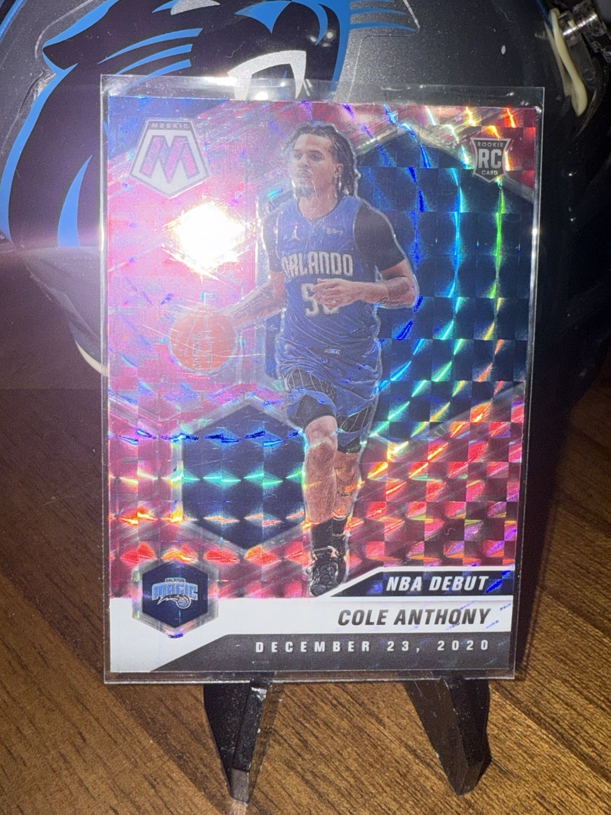 2020-21 Panini Mosaic Pink Camo Prizm #268 Cole Anthony Rookie RC