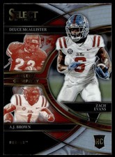 2023 Select Draft #SC-OL A.J. Brown/Deuce McAllister/Zach Evans RC Silver Prizm