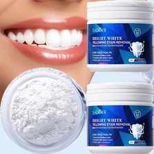 Teeth Whitening Powder Tea Coffee Smoking Stain Remover Tooth Deep Cleaning 50g