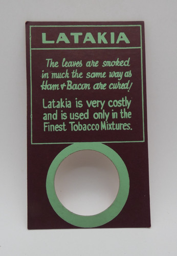 Latakia Vintage Tobacco Sign Advertisement
