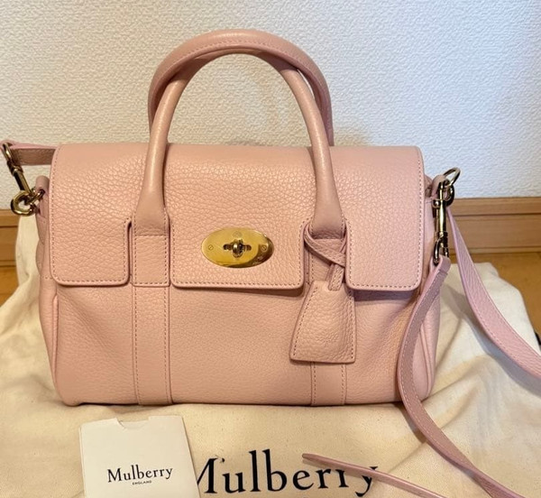Mulberry Bayswater Leather Satchel Powder Pink Limited Edition Pre-Owned