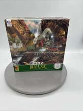 Ceaco Blaylock Fine Art Train Engine #18 Mountain Scene 750 Pc Puzzle 100% Compl