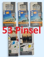53 SchüLerpinsel Malpinsel Pinsel Schulpinsel Rundpinsel Borstenpinsel Hobby