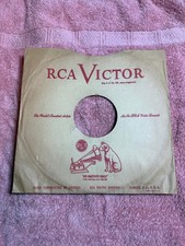 S21 - RCA VICTOR Record Sleeve Only 78 Rpm 10 Inch USA 1949 NIPPER DOG AS IS