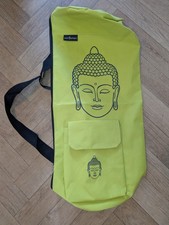 Soul Smart Fitness and Yoga Mat bag brand new green / yellow buddha