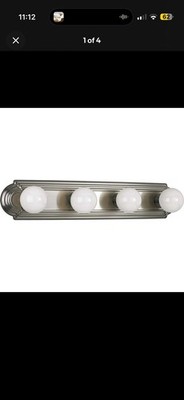 Progress Lighting P3025 Broadway Four Light Vanity Strip - Brushed Nickel