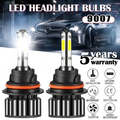 9007 4-sides LED Headlight Hi&Low Bulbs for Ford F-150 1992-2003 F-250 1992-1999