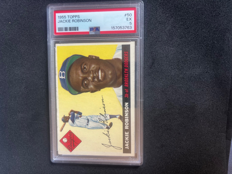 1955 Topps #50 Jackie Robinson PSA 5 EX Brooklyn Dodgers