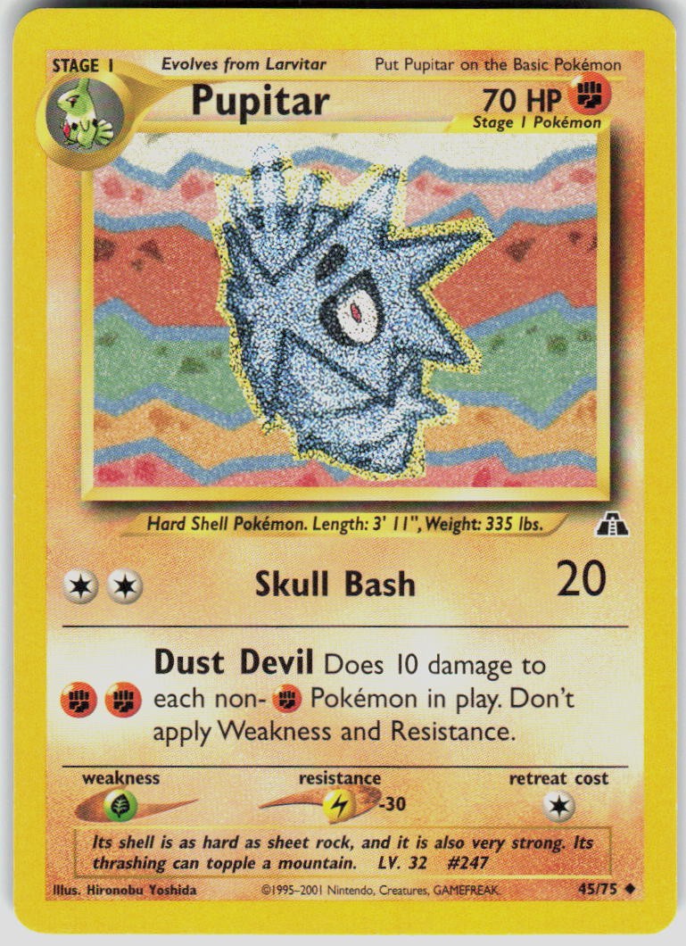 Pupitar 45/75 Neo Discovery Pokemon