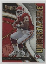 2020 Panini Select Unbreakable Silver Prizm Tony Gonzalez #U25 HOF 1mi4