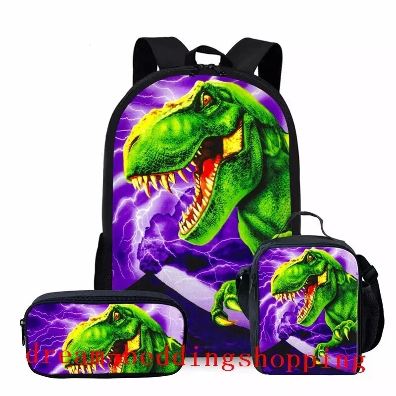 Jurassic World Dinosaur Backpack Set, School Backpack, Lunch Bag, Pencil Case