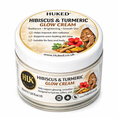 Hibiscus Turmeric & Calendula Glow Cream 30ml | Brightening Face & Body Cream UK