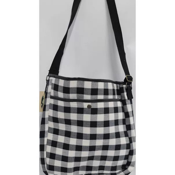 Сумка через плечо Woodland Creek в клетку Buffalo Черный белый 2890₽