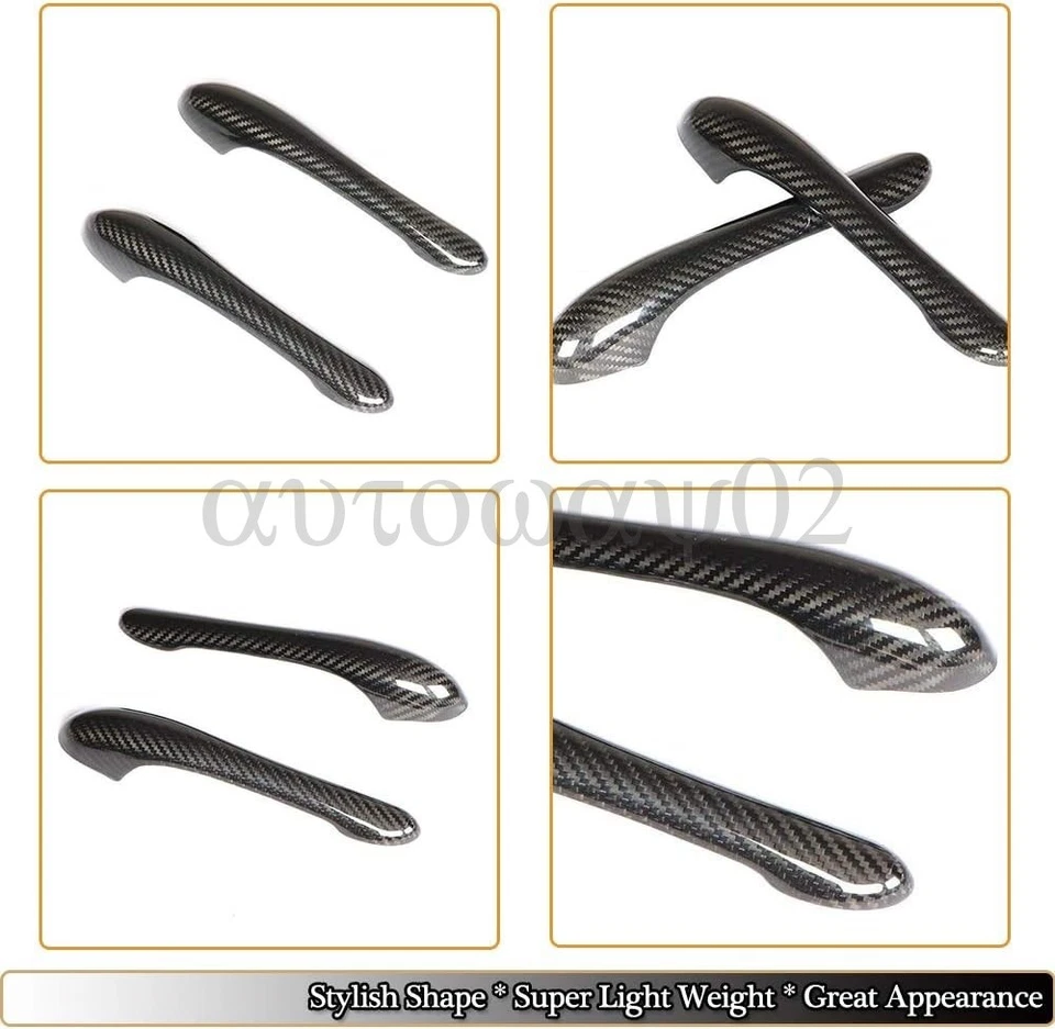 Carbon Fiber Door Handle Cover TrimFor Maserati GranTurismo GT GTS MC 2008-2019 - Image 4 of 4