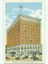 Unused W-Border JEFFERSON DAVIS HOTEL Montgomery Alabama AL 60.000 cards hr9233@