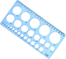 Plastic Circle Stencil Template - Multi-Function Circle Template for Drawing, Dr