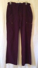 Koi Sapphire Maroon Scrub Pants Size XS Tall