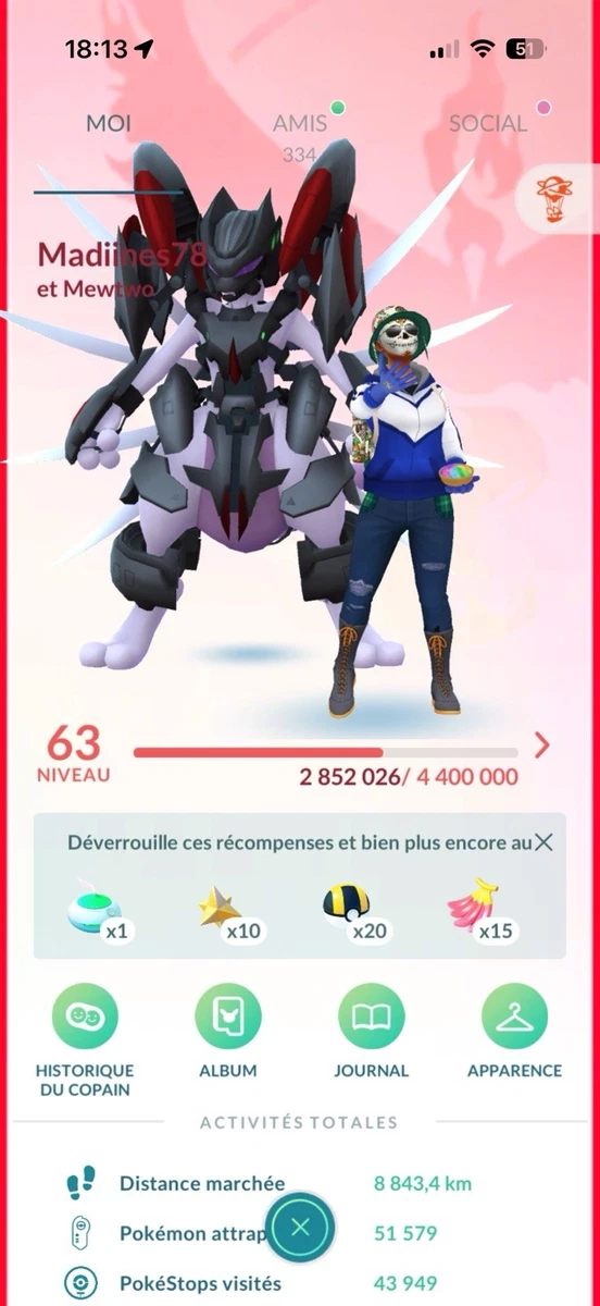 Compte Pokémon GO - Android Et Apple - Neuf