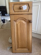 solid oak frame arched profile  kitchen cupboard door 720mm high x 295mm wide