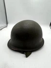 Vintage US Military Pot Helmet M1 Steel Shell Olive Drab Green Army Vietnam WWII