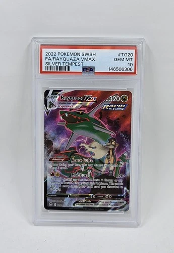 New ListingPokemon Rayquaza VMAX TG20 Silver Tempest Full Art PSA 10 Holo 2022