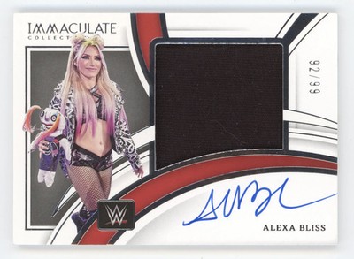 2022 Panini Immaculate Collection WWE Alexa Bliss #PM-ABS Patch Autograph 92/99