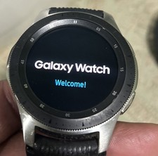 Samsung Galaxy Watch SM-R805U 46mm Silver Case Classic Buckle Black