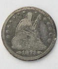1873 arrows ~ Seated Liberty Quarter ~ Rare Date ~ VG/F ~ Toned ~ Decent Coin!!