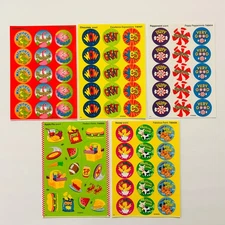 TREND Scratch n Sniff Scented Sticker LOT Apple Pie Strawberry Chocolate NEW