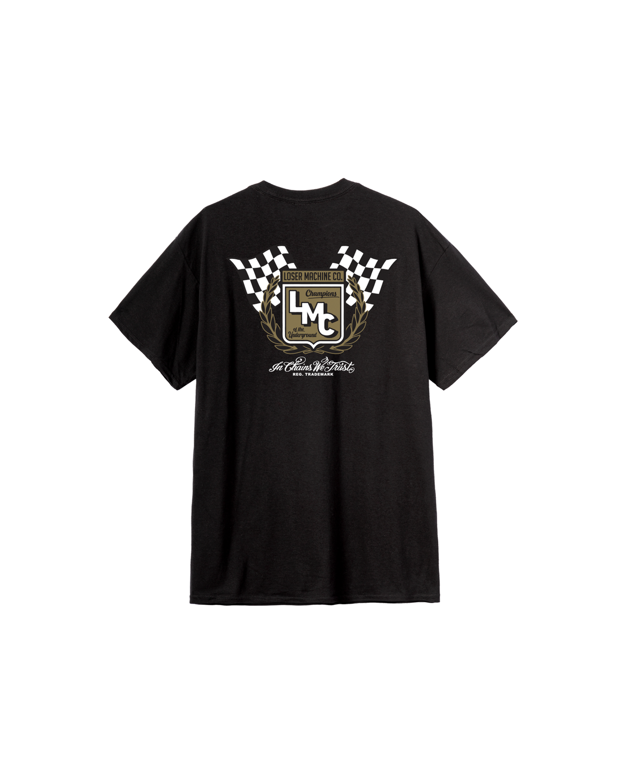 Loser Machine Men's Gold Medal Pkt T-Shirt Black T-Shirts