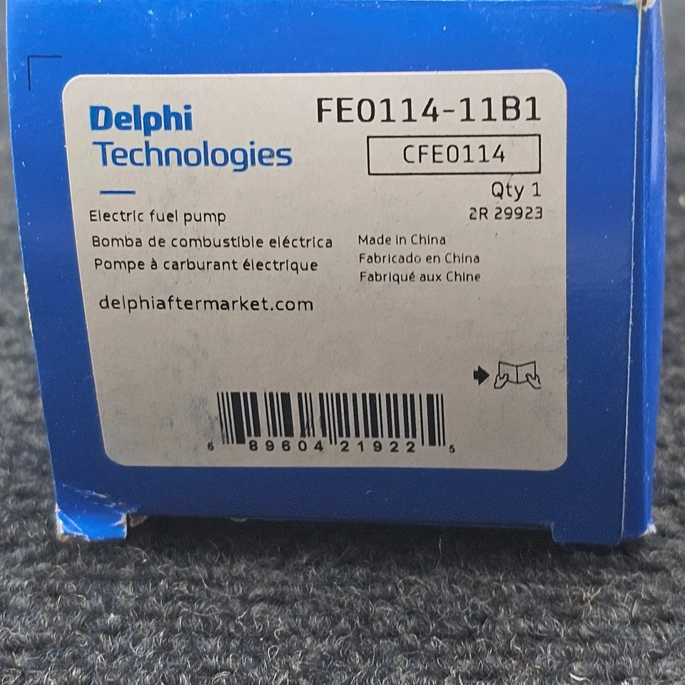 Delphi FE0114 电动燃油泵适用于 2002 雪佛兰 C6500 Kodiak — 第 2/4 张图片