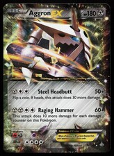 Aggron EX 93/160 Holo Ultra Rare Primal Clash Pokemon Card