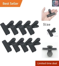 8 Durable Stainless Steel Chip Bag Clips, 3 Inch Wide for Long-Lasting Freshness