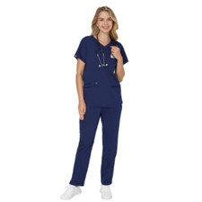 2X Hanes Womens Hanes Scrub Set Drawstring Scrub Pants, Premium, Straight Leg