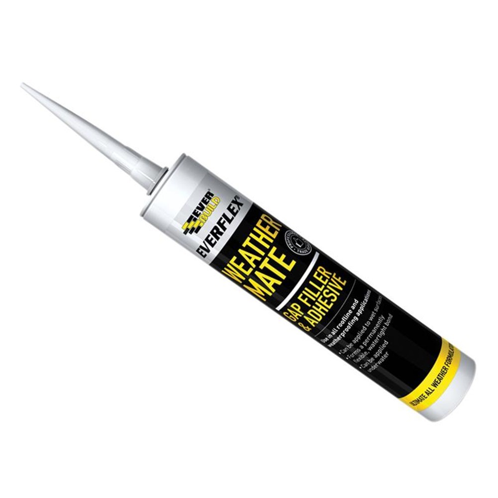 Everbuild Sika Weather Mate Multi-Use Gap Filler & Adhesive 295ml EVBWEACL