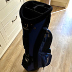 Lynx Cart Golf Bag 4 Way Divider System Blue Black Polyester Zip