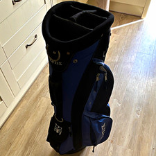 Lynx Cart Golf Bag 4-Way Divider System Blue/Black Polyester Zip