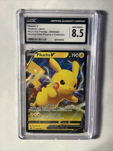 Pikachu v SWSH061 Promo CGC 8.5